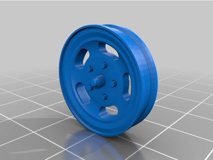 slotted mag wheel - skinny devildogdotgames 3d print model - Mito3D
