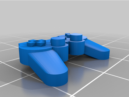 palanca mando ps2 botones sotillo 3d print model - Mito3D