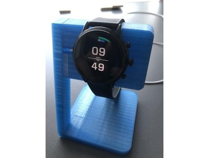 fóssil relógio inteligente watchstand bratwurstb0y 3d print model - Mito3D