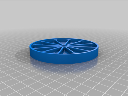 wagon roue Coaster grizzie17 3d print model - Mito3D