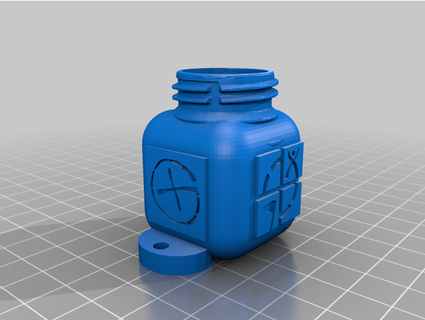 waterproof geocache logo geoprunie 3d print model - Mito3D