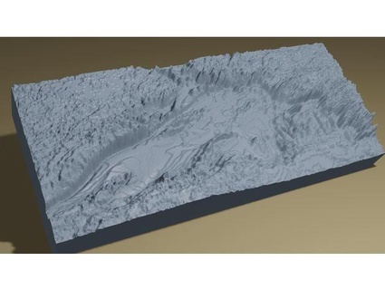 lago superior profundidad mapa kbatman37 3d print model - Mito3D