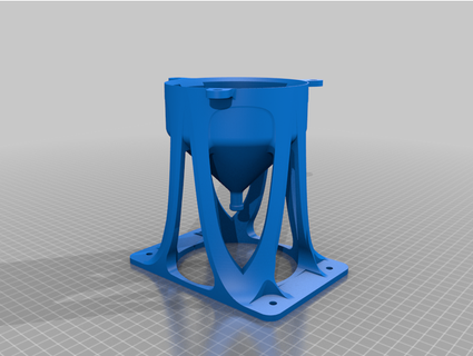 modular aquaponics tower cone base jax225 3d print model - Mito3D
