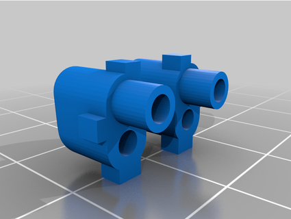 Doppelschock 4 Tasten schweineartig 3d print model - Mito3D