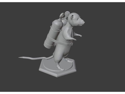 ww2 army rat cybertsunami 3d print model - Mito3D
