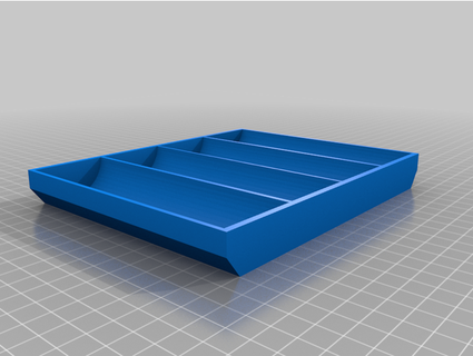 poker chip tray rignes  3d print model - Mito3D