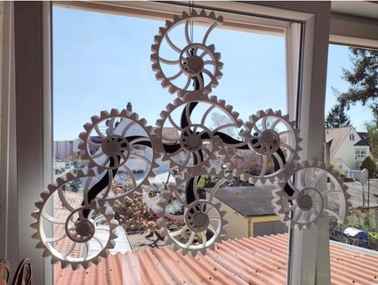 nautilus gears sculpture juewei 3d print model - Mito3D