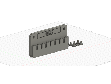 parede chave suporte jexdr 3d print model - Mito3D