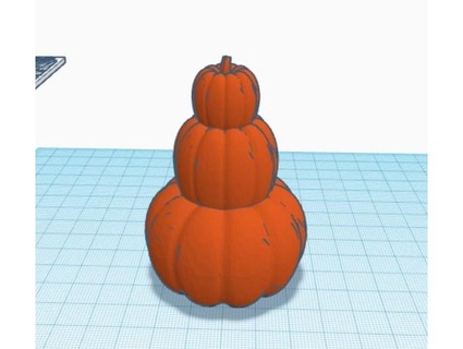 halloween 21 pumpkin 3-stack rkxone 3d print model - Mito3D