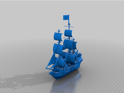 black pearl- pirates caribbean deltagamma 3d print model - Mito3D