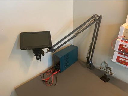 dijital mikroskop binmek Ikea tertial balanced arm aşırı yükleme Marc 3d print model - Mito3D