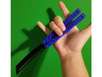 samuray balisong Tanto bıçak ağzı kz1nk 3d print model - Mito3D