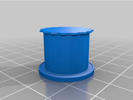 tall water jug cap greenellipsis 3d print model - Mito3D