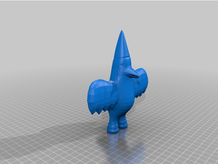 cohetería mascota personaje aceite cohete desarrollo 3d print model - Mito3D