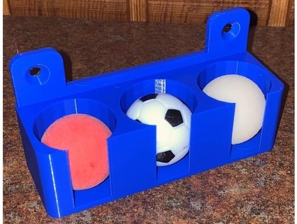 Fußball Ball Gestell Montage Löcher Niemals 3d print model - Mito3D