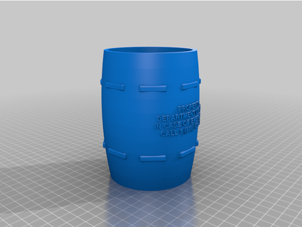 return living dead toxin barrel split willydb 3d print model - Mito3D