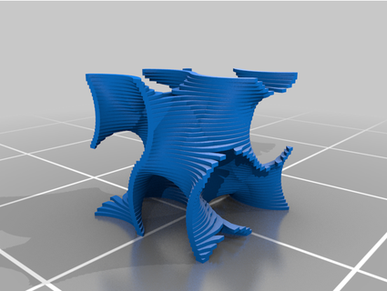 gyroid infill pattern 42mm width diemen1245 3d print model - Mito3D