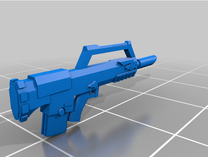famas estilo laser arma fogo entretido 3d print model - Mito3D