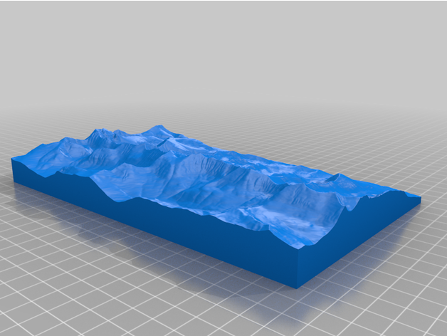 never summer mountain range mrmobius 3D print model - Mito3D
