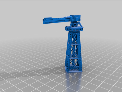 remix - gun tower quinian 3d print model - Mito3D