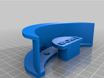 sony headphone & cable wall stand opepo 3d print model - Mito3D