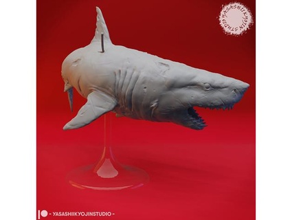 ótimo wight Tubarão Morto vivo tampo mesa miniatura yasashii 3d print model - Mito3D