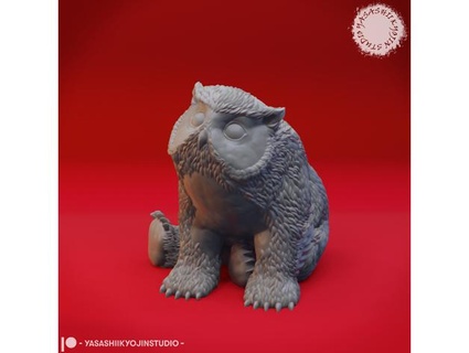 owlbear cub - tabletop miniature yasashii 3d print model - Mito3D