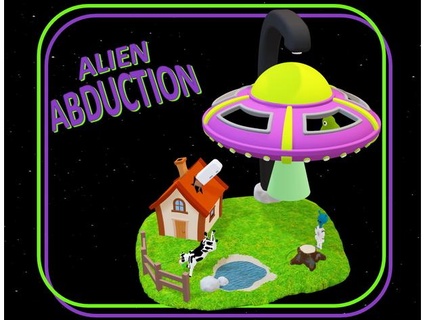 Außerirdischer Entführung Spiel UFO Verwendet Magnete schweben Luft fein 3d print model - Mito3D
