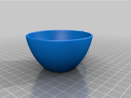 spilling cup 3d earth 3d print model - Mito3D