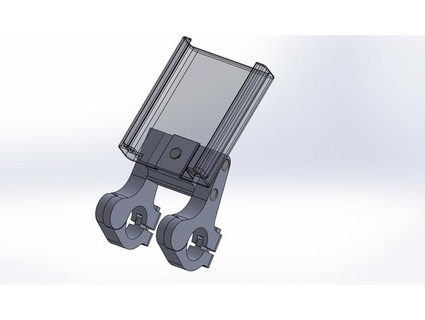 smartphone support mounting bike handlebar gameboy95 3d print model - Mito3D