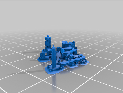 little town xblock1 3d print model - Mito3D