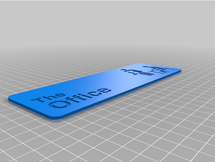 office sign high3dprint  3d print model - Mito3D