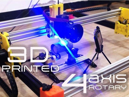 4 eixo rotativo laser gravador infectedfpv26 3d print model - Mito3D