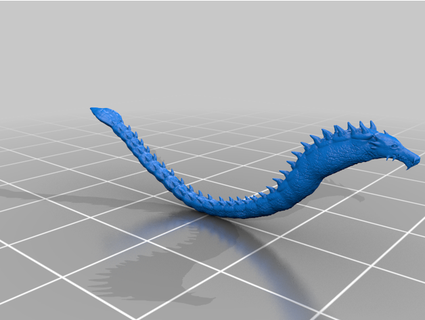 dungeon dragons sea serpent harriman101 3d print model - Mito3D