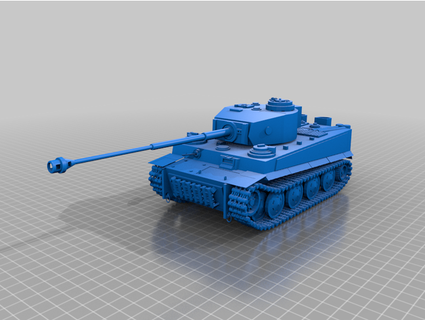 tiger 1 deltagamma 3d print model - Mito3D