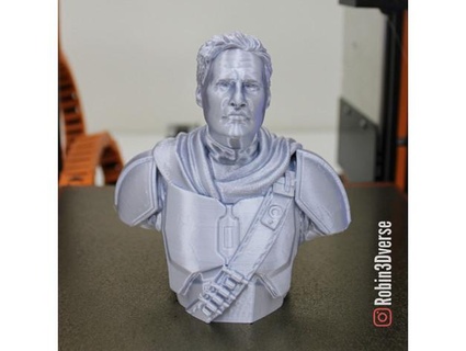 mandaloryalı büst star savaşlar destek Bedava yeniden düzenleme robin3dverse 3d print model - Mito3D