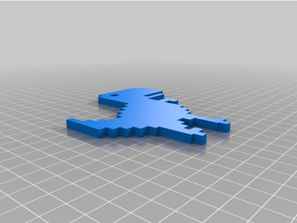 collassabile dino In piedi vandermeer 3d print model - Mito3D