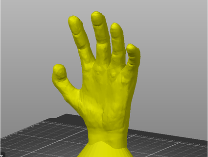 hand 3d earth 3d print model - Mito3D