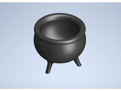 tiny cauldron prop tabletop boardgame lezorn 3d print model - Mito3D