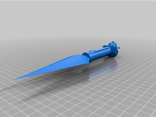 shrek kunai cazador empuje 3D print model - Mito3D