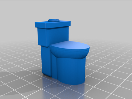 Puppenhaus Toilette Cloe voll 3d print model - Mito3D