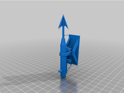 harpoon gun poeman 3d print model - Mito3D