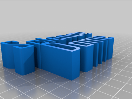 Bilim kubbe harfler sub2sciencedome 3d print model - Mito3D