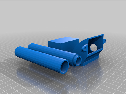 k40 laser cutter blower duct xolthrax 3d print model - Mito3D