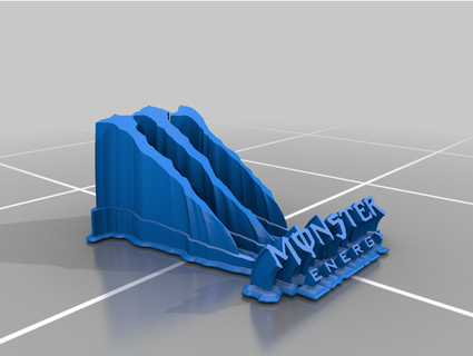 monster energy plate desk wall elraz 3d print model - Mito3D