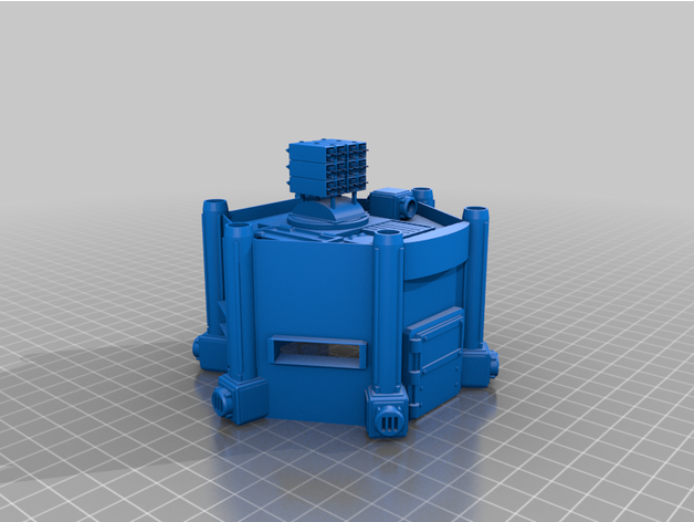 fhw Rakete Bunker v1 freien Heiden 3D print model - Mito3D