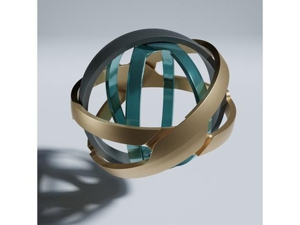 5 band armilar esfera anillo creerás 3d print model - Mito3D