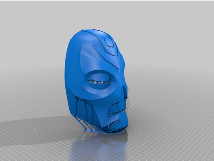 jtms Skyrim Drachen Priester Maske Meshmixer Baum unterstützt nickrread 3d print model - Mito3D