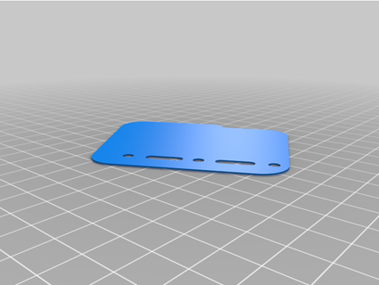 znipertab leather template -bkr- 3d print model - Mito3D