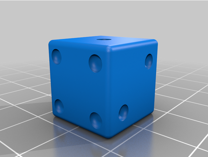 playing dice antonprinter 3d print model - Mito3D